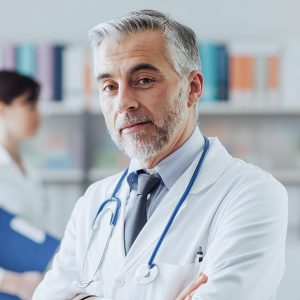 Experienced male doctor portrait